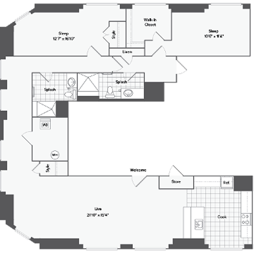 Floorplan Image | Arrive Inner Harbor