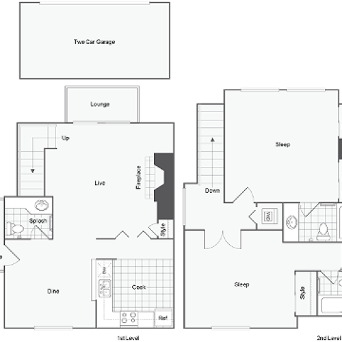 Floor Plans | ReNew Sinclair Apartment Homes for Rent in Midland TX 79703