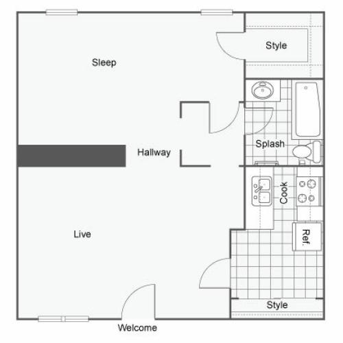 The Hub at Baton Rouge Apartment Homes Apartments For Rent Baton Rouge LA 70808 Floor Plan