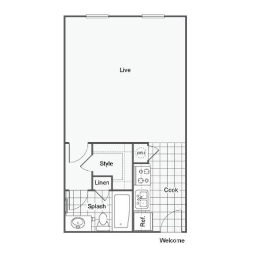 The Hub at Baton Rouge Apartment Homes Apartments For Rent Baton Rouge LA 70808 Floor Plan