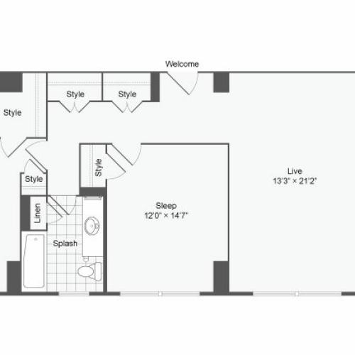 Spacious Floor Plans | Apartments For Rent Near Johns Hopkins University | The Social North Charles
