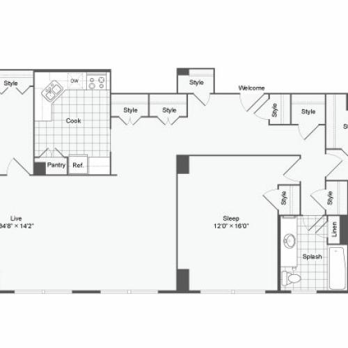 Spacious Floor Plans | Apartments For Rent Near Johns Hopkins University | The Social North Charles