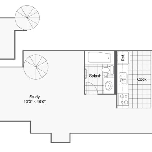 Floor Plan 7 | 2 Bedroom Apartments Denver | Renew on Stout