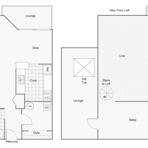 Floor Plan | The Social at Stadium Walk Apartment Homes for Rent in Ft Collins CO 80521