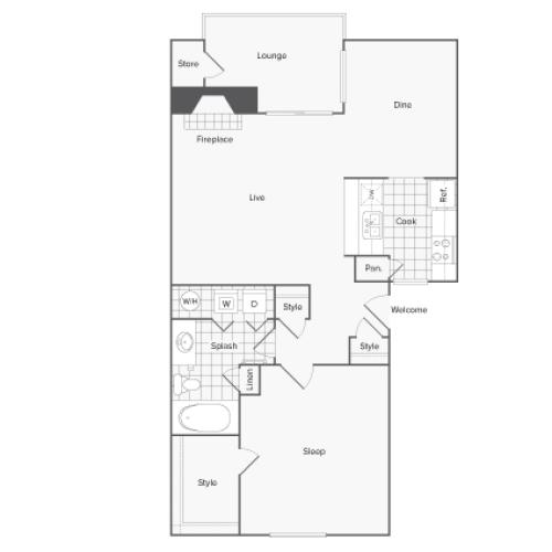 Floor Plan | ReNew at Polo Parkway Apartment Homes for Rent in Midland TX 79705