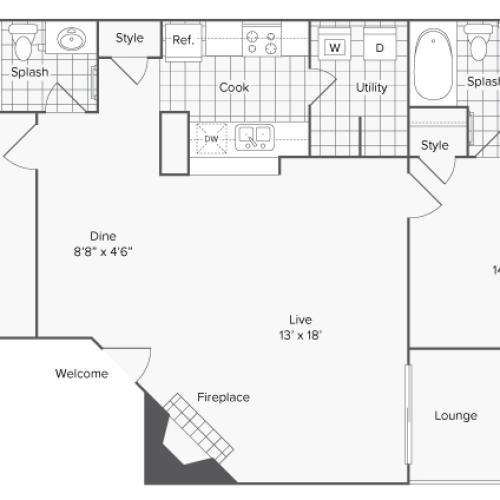 Floor Plans | ReNew North Park Apartment Homes for Rent in Midland TX 79707