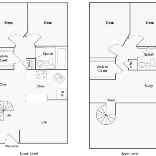 Floor Plans | The Social Grand Forest Apartment Homes for Rent in Knoxville TN 37916