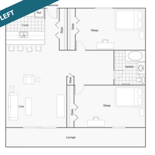 Floor Plan  | The Social West Student Spaces for Rent in Fort Collins CO 80521