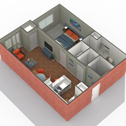 Floor Plan 4 | Luxury Apartments In Edina MN | Arrive Watertower