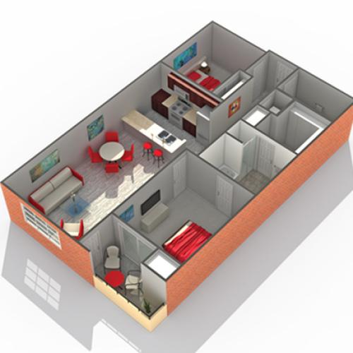 Arrive South Loop Apartment Homes for Rent in Chicago IL 60616 Floor Plan