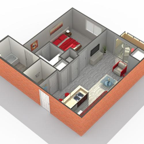 Arrive South Loop Apartment Homes for Rent in Chicago IL 60616 Floor Plan