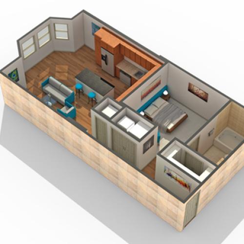 Floor Plan | Arrive River Oaks Apartment Homes for Rent in Houston TX 77098