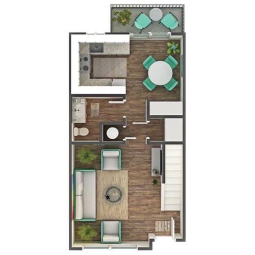 Floor Plan Layout | ReNew Park Blu Apartment Homes for Rent in Fairfield CA 94533