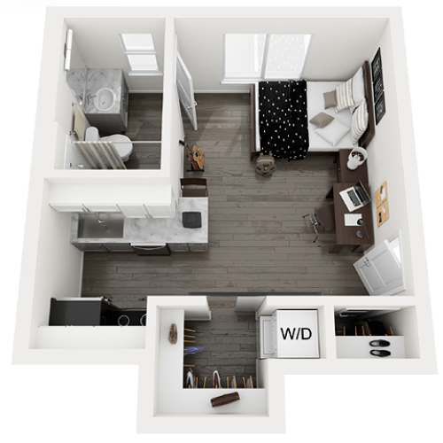 Studio 2 - Off Campus Student Housing Apartments in Greeley, Colorado near University of Northern Colorado