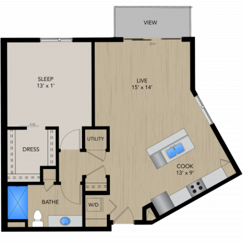 T1 2 Bed Apartment 1505 Apartments
