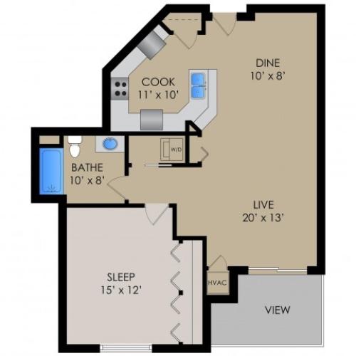 The Regency 1 Bed Apartment Barrington Place