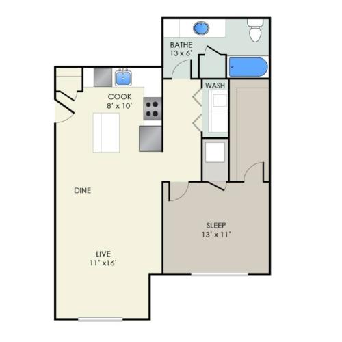 The Chamberlain I 1 Bed Apartment The Landmark at Hatchery Hill