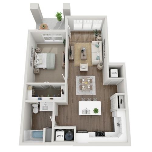 2F 2 Bed Apartment Seasons at River View