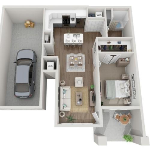 1B 1 Bed Apartment Seasons at River View