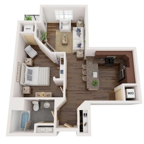 B1 1 Bed Apartment Elan