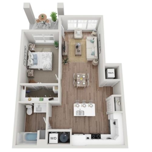 2C 2 Bed Apartment Seasons at Plainfield