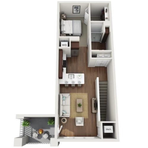 1E 1 Bed Apartment Drexel Ridge Apartments