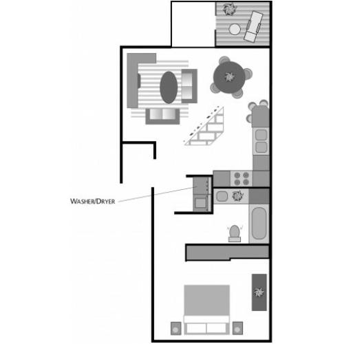 1x1 Standard Floorplan