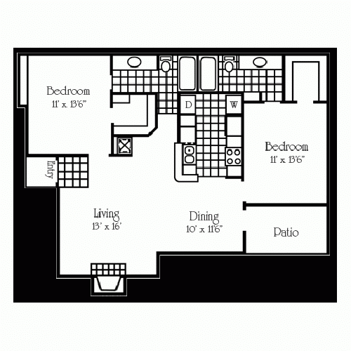 Two Bedroom Two Bath