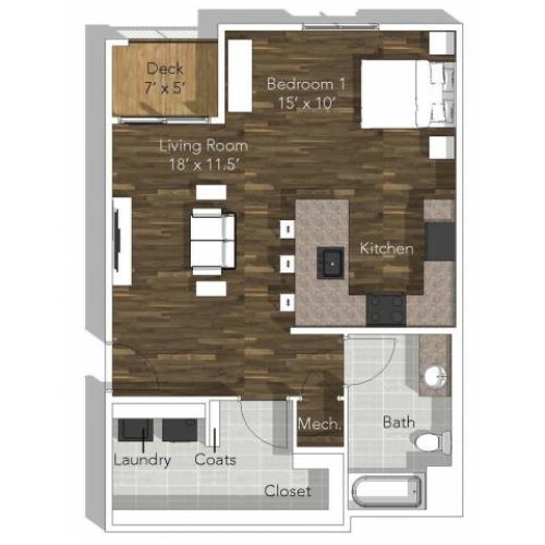 Studio Apartment at Verandas