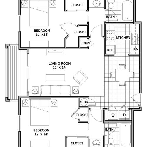 two bedroom | The Abbey