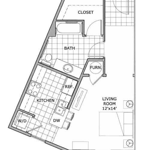 1 Bedroom Deluxe Phase 1 1 Bed Apartment The Abbey Apartments