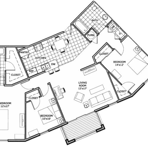 three bedroom apartment | Springfield, MO