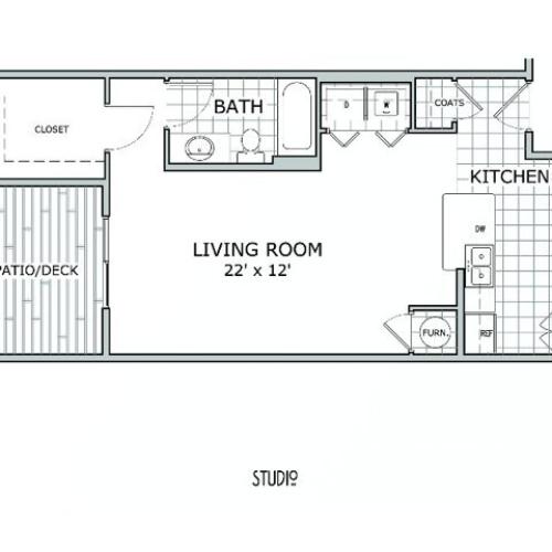 Olivia 1 Studio Coryell Courts Apartments