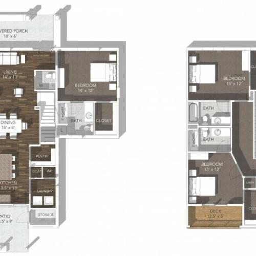 3 Bdrm Floor Plan