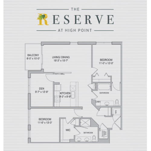 A3a 1 Bed Apartment Reserve at High Point