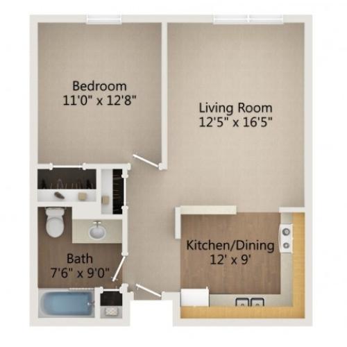 2 2 Bed Apartment Williamstown Bay Senior Apartments