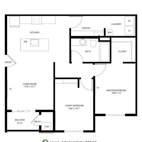 The Hazel Floor Plan Layout