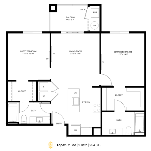 Apartments in Logan, UT 2Bedroom Apartment Strata Apartments