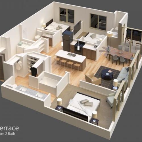 The Canyon 2 Bed Apartment The Falls Apartments Apartments in