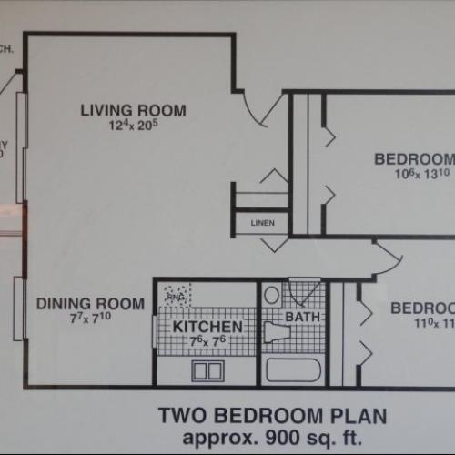 One Bedroom 1 Bed Apartment Camelot Apartments Apartments in