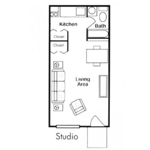 One Bedroom 1 Bed Apartment Ivywood Apartments Apartments in