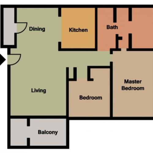 One Bedroom 1 Bed Apartment The Glens Apartments Apartments in