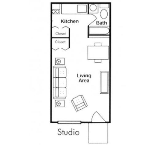 One Bedroom 1 Bed Apartment Brunswick Apartments Apartments in
