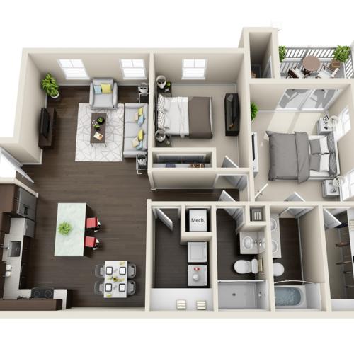 Cyan Floor Plan