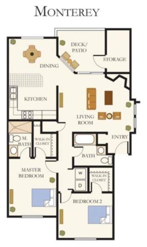 2 Bed 2 Bath