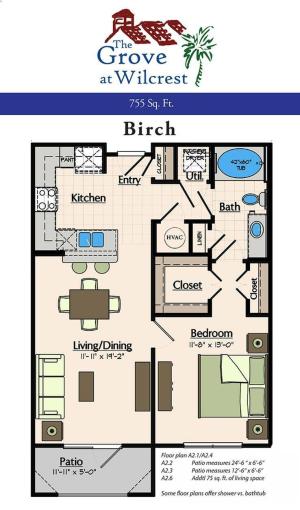 One Bedroom Floorplan