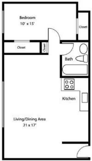 1BR/1BA Renovated