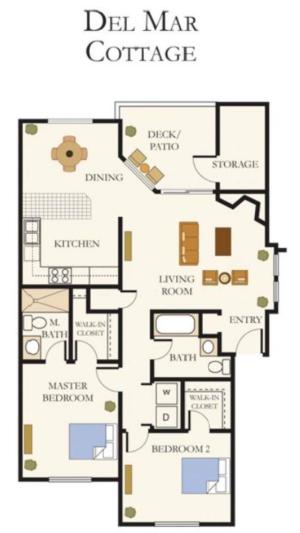 2 Bed 2 Bath