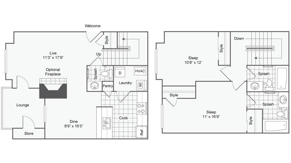 Floor Plans Apartments In Crofton, MD Arrive Crofton