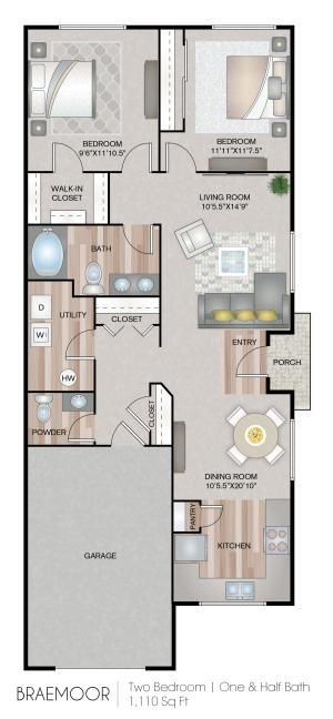 1110 Square Feet